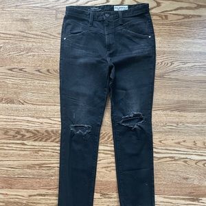 Agolde distressed black jeans. Size 29